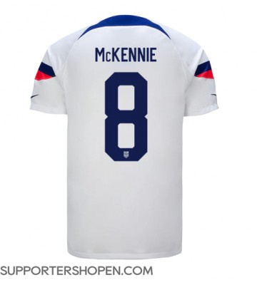Förenta staterna Weston McKennie #8 Hemma Matchtröja VM 2022 Kortärmad